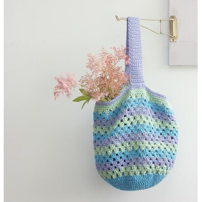 Granny Square Tote Market Bag