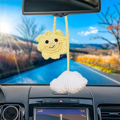 Cloud And Sun Shaped Car Hanging