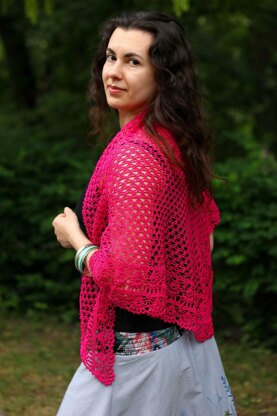 Juicy Fuchsia Shawl