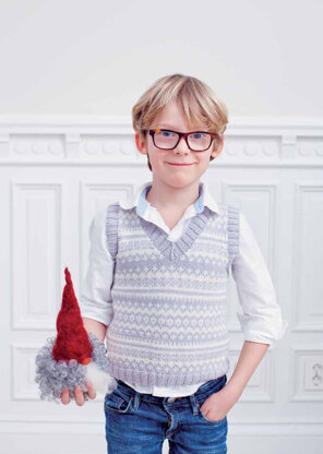 "Lasse Tank Top" - Top Knitting Pattern For Boys in MillaMia Naturally Soft Merino