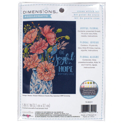 Dimensions Joyful Floral Cross Stitch Kit