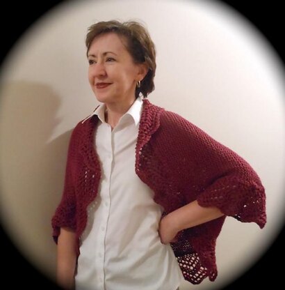 Easy Lace-Edged Shrug