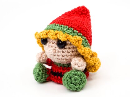 Mini Female Christmas Elf Crochet Pattern