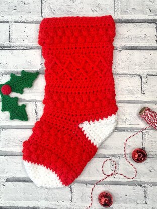 Holly and Berries Stocking