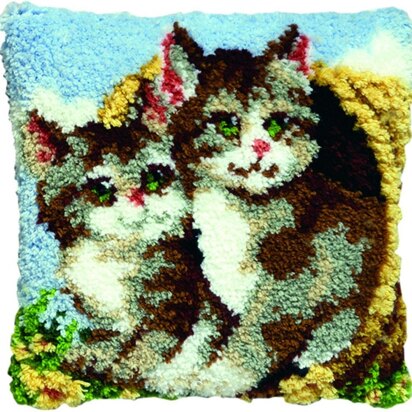 Pako Cushion Cats Latch Hook Kit - 40x40 cm