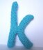 Lowercase K Alphabet Letter Pattern