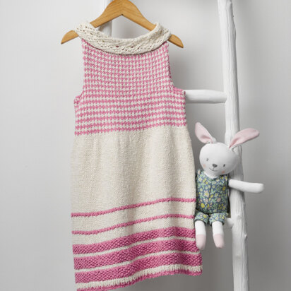 #1233 Wind Cave - Dress Knitting Pattern for Kids in Valley Yarns Hawley by Valley Yarns