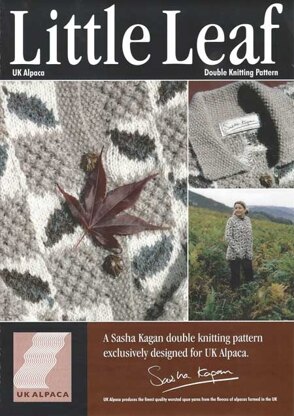 Little Leaf Cardigan in UK Alpaca Super Fine DK (Downloadable PDF)