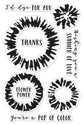 Hero Arts Clear Stamps 4"X6" - Tie Dye