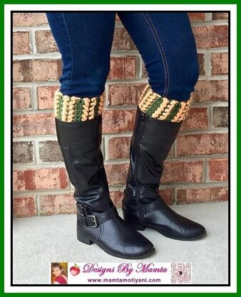 Crochet Braided Hearts Boot Cuffs Romantic Legwarmer Unique