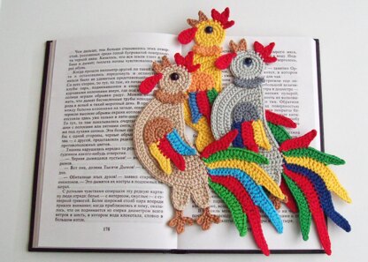 Rooster bookmark