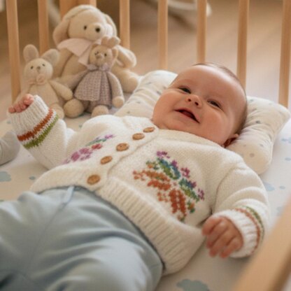 Snowflake Cardigan Knitting Pattern #302