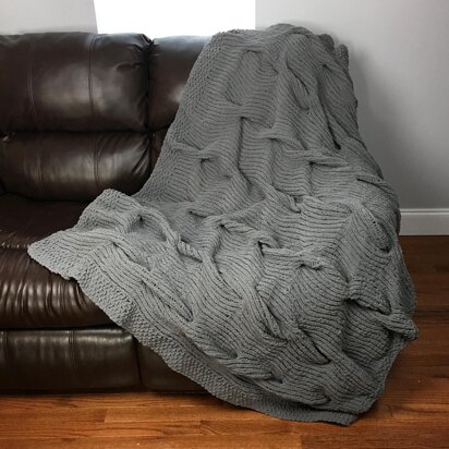 Lazy Cable Blanket