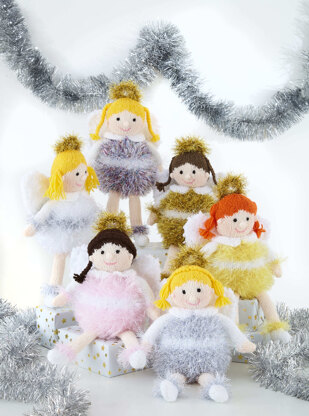 Angel Toys in King Cole Tinsel Chunky & Big Value DK - 9165PDF - Downloadable PDF