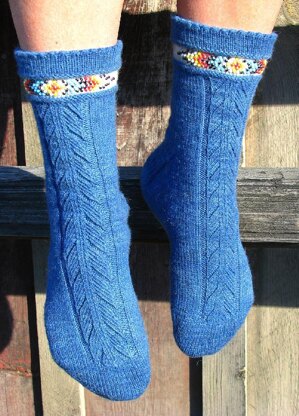 Indian Feather Socks (front design)