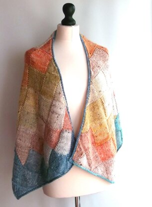 Noro entrelac wrap