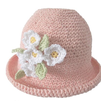 Cotton DK. Daisy Cloche Hat