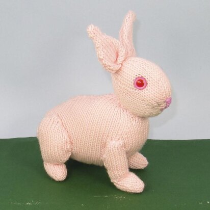 Cute Baby Bunny Toy Animal - knitting pattern