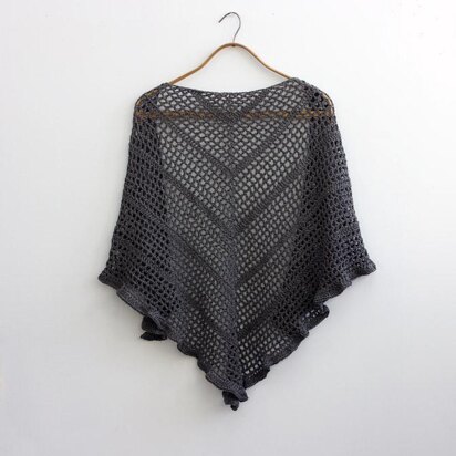 Simple Triangle Crocheted Shawl