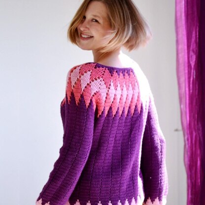 Purplish Diamond Sweater