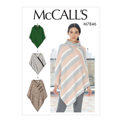 McCall's Misses' Ponchos M7846 - Sewing Pattern