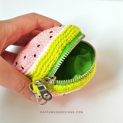 Watermelon Zipper Purse