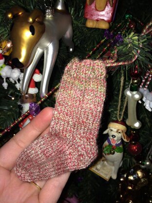 Mini-Stocking & Candy Cane Ornaments