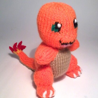 Pokemon go: charmander - knitting pattern