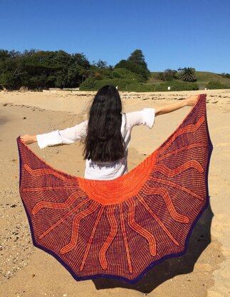 Solar Flair Shawl