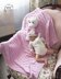 Girl Baby Bear Toy Blanket