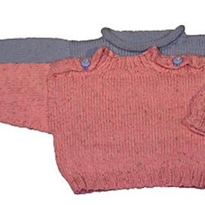 Easy Baby Pullover - No Seams!