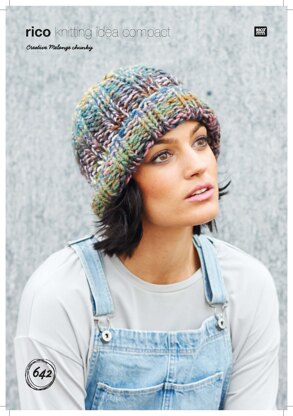 Hat in Rico Creative Melange Chunky - 642 - Downloadable PDF