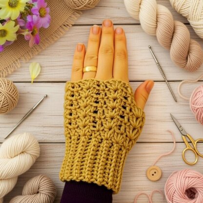 Crochet Fingerless Gloves Pattern | Easy PDF + Video Tutorial | Cozy Winter Mittens for Beginners