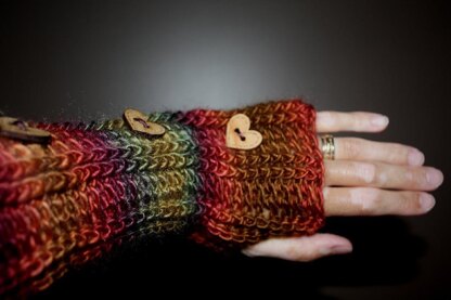 Ribbed Fingerless Gloves Pattern