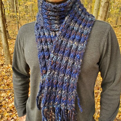 Deceptively Squashy Scarf - knitting pattern