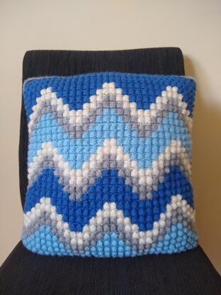 Wavey Bobble Cushion