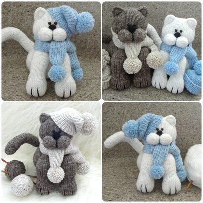 Knit Pattern Cat Animal Patterns Children Toy