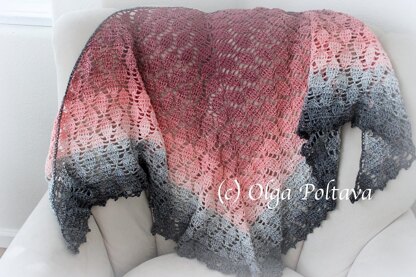 Lacy Leaves Shawl