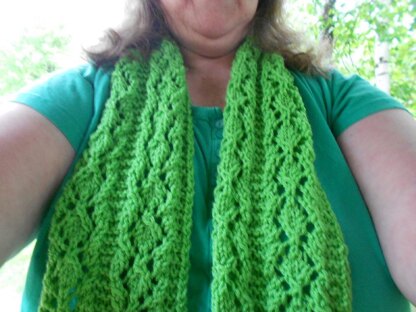 Spring Moss Lace Scarf