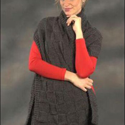 Basketweave Prayer Shawl in Plymouth Encore Worsted - F468 - knitting pattern