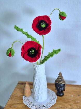 Poppy flower bouquet
