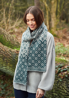 Lattice Scarf in Rowan Alpaca Soft DK (Fr) - Downloadable PDF