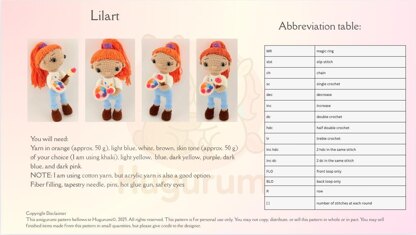 Lilart - Amigurumi doll pattern