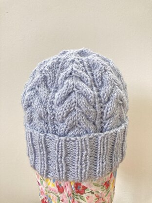 Pretty Cables Beanie Hat Aran