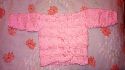 Baby Cardigan Garter Ridge