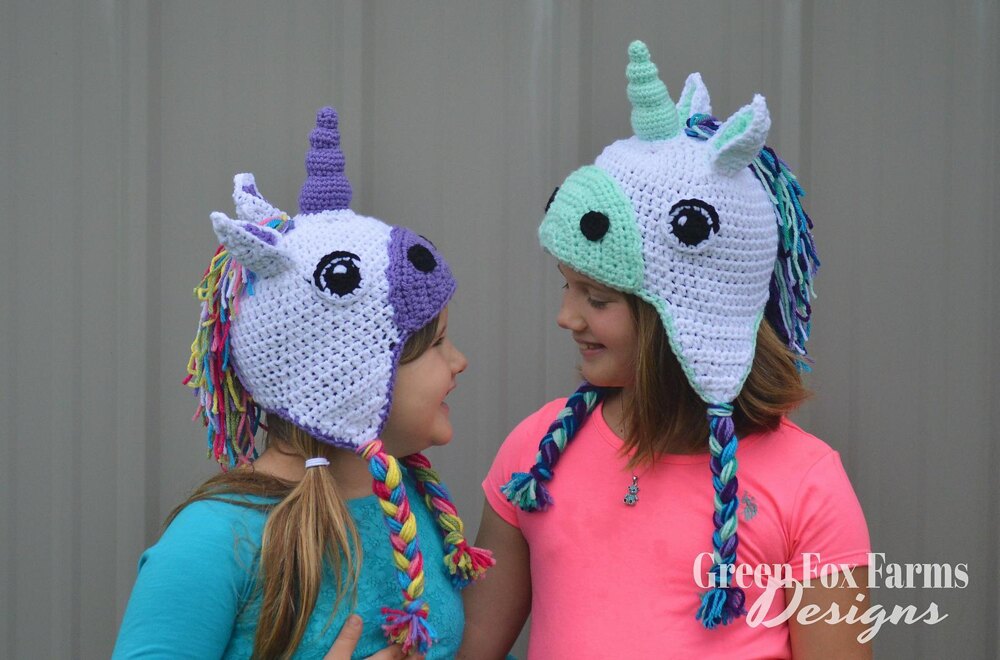 Crochet unicorn hat on sale