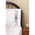 Tobin Stamped Pillowcase Pair 20in x 30in Star Flower Embroidery Kit