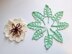 3D flower and openwork leaf pattern