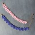 Bracelet "Summer pink and blue"