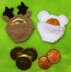 Christmas Reindeer and Polar Bear Coin/Choc Bags